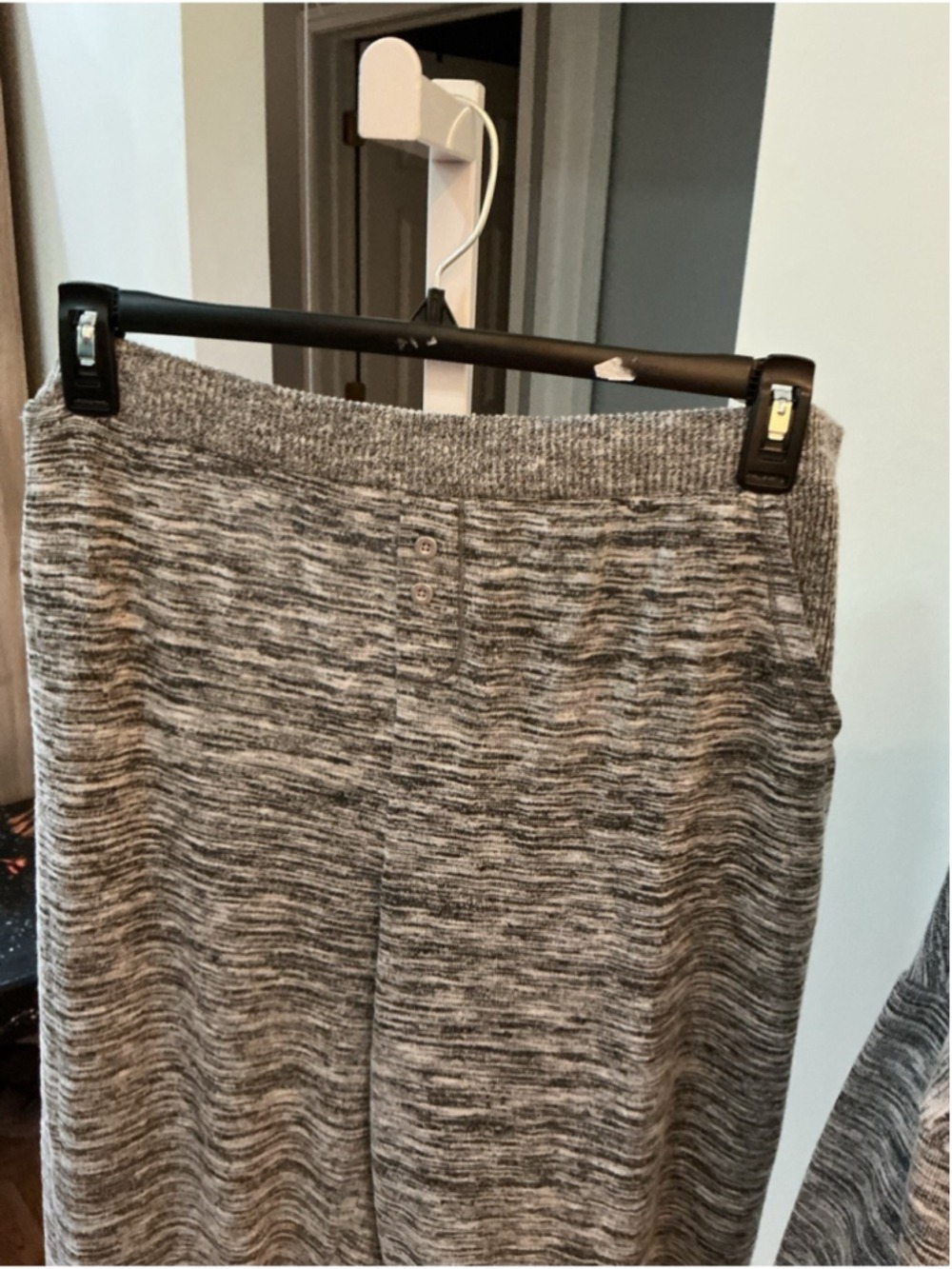 Cuddl Duds Lounge Set 2PC Gray Space Dye Pajama Set Size 2X NWT Cozy Soft - Picture 7 of 14